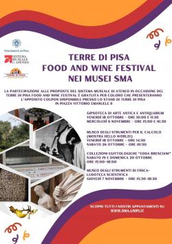 Terre di Pisa Food and Wine festival nei musei SMA 