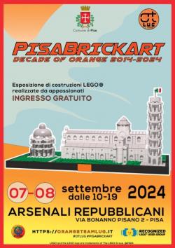 PisaBrickArt LEGO FAN EVENT - DECADE of ORANGE 2014-2024