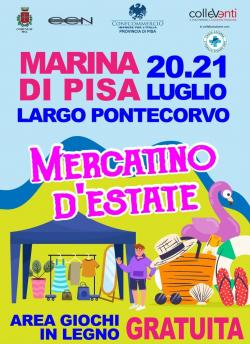 Mercatino serale a Marina di Pisa