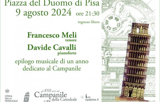 Epilogo musicale di un anno dedicato al campanile di Pisa 